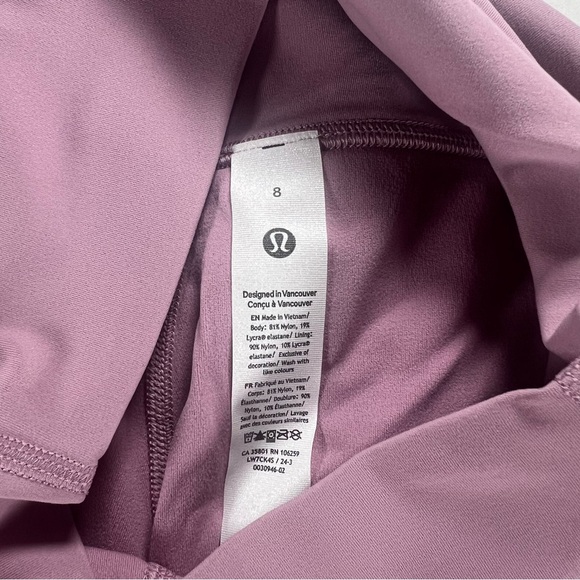 Lululemon Align High Rise Short 6" Rose Blush Women's Shorts Size 8 - Picture 8 of 9
